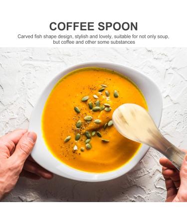 Buy Healifty Horn Spoon - Multi-Purpose Carving Style Kitchen Utensil for Soup Sugar and Coffee - International Shipping Available - Buy Online on GoSupps.com
