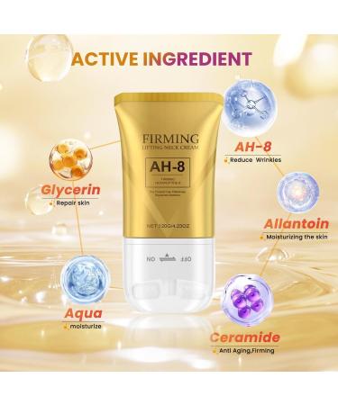 Betginq AH-8 Firming Neck Cream with Roller Neck Moisturizer Cream for Crepey Skin Tightening Lotions Skin Care Skin Repair for Women Day & Night Use - Buy Online on GoSupps.com