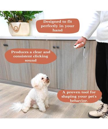 Belffy High-Quality Cat & Dog Training Clickers - Effective Pet Training Device with Wrist Loop & Unique Design - Pink Rose - Buy Online on GoSupps.com