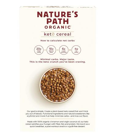 Natureâ€™s Path Keto Cinnamon Toast Cereal - 9 oz (255 g) | Low Carb Breakfast - Buy Online on GoSupps.com