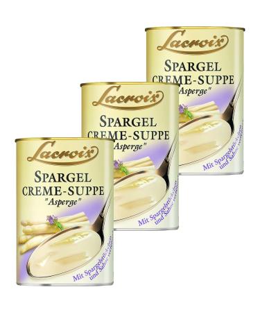 n.v. Lacroix Asparagus Cream Creamy Soup with Pieces of Asparagus 400 ml Pack of 3