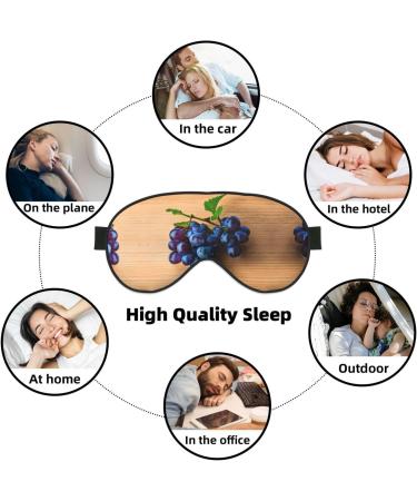 Buy SSIMOO Grape Pattern Print Double-Sided Eye Mask | Soft Light Blocking Sleep Mask for Best Sleep Quality - International Shipping Available - Buy Online on GoSupps.com