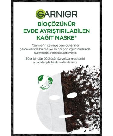Garnier Skin Naturals PURE CHARCOAL Black Tissue Mask - Buy Online on GoSupps.com