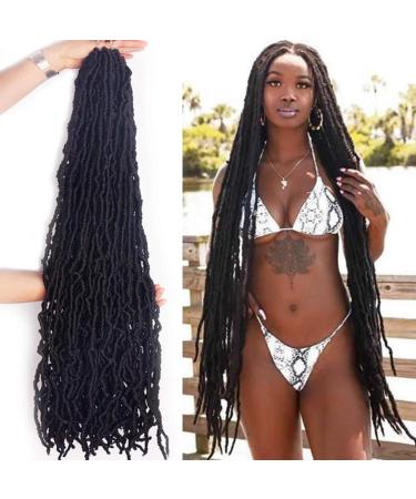Dreadlock Extenisons Handmade Synthetic Dreadlocks Hair Extensions Extension Crochet Braiding Hair Synthetic Twist Wigs (Color : A)