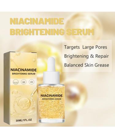 Niacinamide Brightening Serum Control Excess Oil And Redness Face Serum Tackles Blemishes Minimise Pores Anti Aging Hyaluronic Acid Serum Face Dark Spot Remove Moisturiser - Buy Online on GoSupps.com