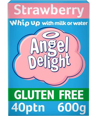 Angel Delight Smooth & Creamy Strawberry Flavour Instant Dessert Mix 600 g (Pack of 1)