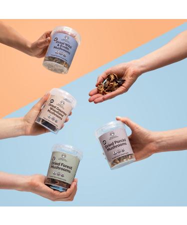 Merryhill Mushrooms Dried Gourmet Woodland Variety Pack (Porcini, Slippery Jack, Oyster, Black Trumpet) - 35g - Buy Online on GoSupps.com