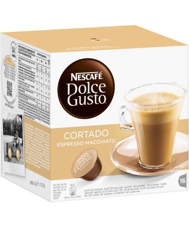  NESCAFE DOLCE GUSTO Nescaf Dolce Gusto Cortado Espresso Macchiato Pack of 4 (4 x 16 Capsules) - Buy Online on GoSupps.com