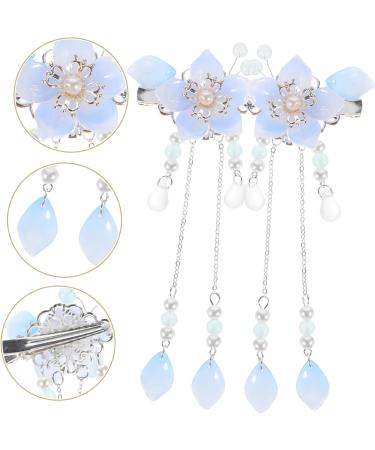 Healeved 1 Pair Antique Pair Clip Flower Barrettes Vintage Hair Clips Hairpins Flower Hair Barrettes Hair Accessories for Women Retro Hair Clips Hanfu Hair Accessories Tassel Hairpins - Buy Online on GoSupps.com