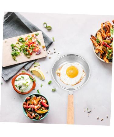BRIGHTFUFU Stainless Steel Pot Egg Pan Griddle Kitchen Pan Small Egg Frying Pan Stainless Steel Frying Pan Kitchen Egg Cooker Honeycomb Nonstick Skillet Small Frying Pan Wood Non Stick - Buy Online on GoSupps.com