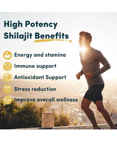 Solavica Shilajit Capsules 1300mg per Serving with Ashwagandha Root Extract 60% Fulvic Acid Pure High Strength Shilajit Supplement for Stamina and Stress 60 Count (Pack of 4) - Buy Online on GoSupps.com