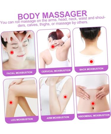 Healvian Yoga Massage Roller Stick | Deep Tissue Muscle Relief | International Shipping | 43.5x7cm Violet Steel Tube Magic Wand - Buy Online on GoSupps.com