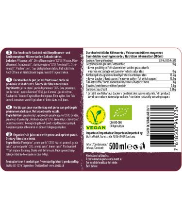 BIOTTA - Prunes juice - Facilitates transit fights against intestinal laziness and constipation - Prune and apricot puree 10 - Buy Online on GoSupps.com
