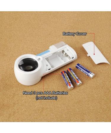 Portable Magnifier with LED Light Handheld Illuminated Reading Book Newspaper 6X Good Times - Buy Online on GoSupps.com