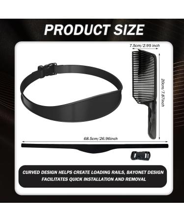 Hair Cutting Ridge & Edge Template - Curved Silicone Haircut Strap for Fast Easy DIY Haircuts - Ideal for Men's Hairstyles - Buy Online on GoSupps.com