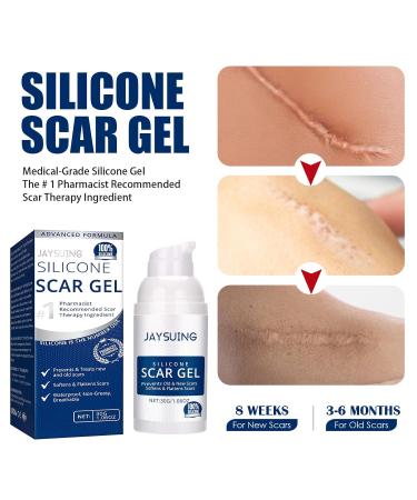 Scar Gel Cream for Surgical Scars C-Section Stretch Marks Acne Burns & Keloids - Effective Treatment for Old & New Scars - Buy Online on GoSupps.com