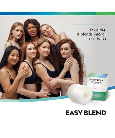Silikan Clear Extra-Long Silicone Gel Scar Tape - Reusable Water-Resistant Healing Strips for Surgical Scars, C-Section, Tummy Tuck, Face, Neck - Scar Treatment Post Surgery - Buy Online on GoSupps.com