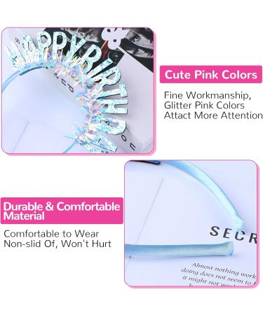 AHQiZFX Birthday Crown Birthday Headband Birthday Girl Headband Happy Birthday Headband for Women Girls Happy Birthday Accessories Crown Birthday Tiara Happy Birthday Decorations Gifts Blue - Buy Online on GoSupps.com