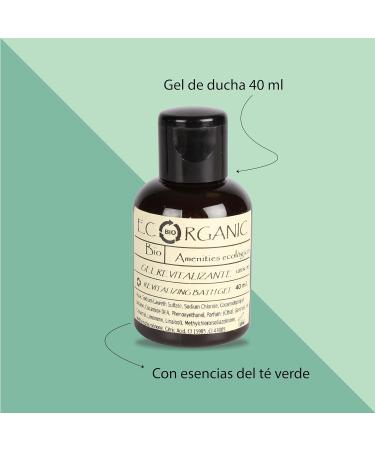  MAXIMA AMENITIES Ecoorganic Pack of 24 Energizing Shower Gel Bottles 40ml - Sustainable Amenities for Hotels - Shower Gel - Body Wash - Buy Online on GoSupps.com