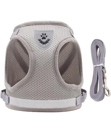 Buy Reflective Soft Padded Dog Harness & Cat Dishes for Small Dogs | Air-Mesh Leash & Pet Accessories - Perfect for Puppies & Cats (Chest: 29-33cm) - Buy Online on GoSupps.com