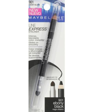 Maybelline New York Line Express Eyeliner Ebony Black 901 - 0.035 oz (Pack of 1) - Buy Online on GoSupps.com