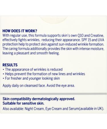 Nivea Visage Q10 plus anti-wrinkle - day care - SPF 15 - 50ml - Buy Online on GoSupps.com