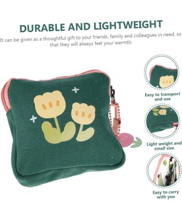 Buy Sewoart Storage Bag for Women - Portable Multi-Purpose Pocket Organizer with Flower Pattern for Periods Coins & Small Items - Buy Online on GoSupps.com