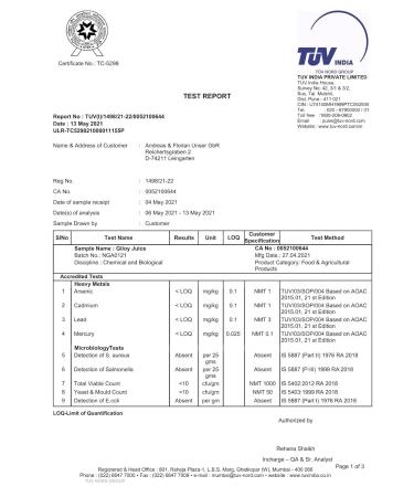 Giloy Direct Juice 500ml - Pure & Lab-Tested Immunity Booster | Shop Internationally - Buy Online on GoSupps.com