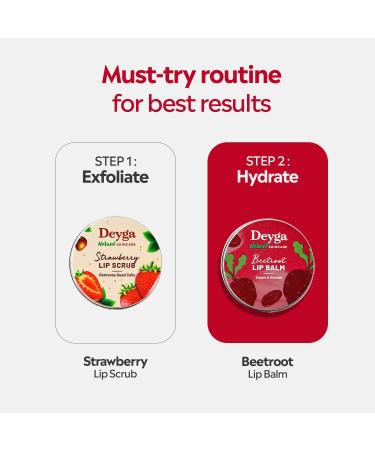 Deyaga Beetroot Lip Balm | Lip Care | For Dry & Chapped Lips | For Pigmented Lips | For Women & Men (Classic Lip Balm) 1 Count Red - Buy Online on GoSupps.com