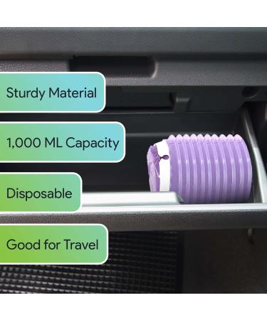 FifthPulse Disposable Lavender Emesis Bags - 10 Pack for Kids & Adults | Travel Vomit Bags for Motion Sickness Pregnancy & Nausea - Ideal for Car & Airplane - Buy Online on GoSupps.com