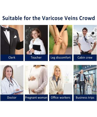 Ytruurer Compression Socks - 7 Pairs for Sports Running Plantar Fasciitis Nurses & Diabetics (L/XL Black) - Best Medical & Sporty Support - Buy Online on GoSupps.com