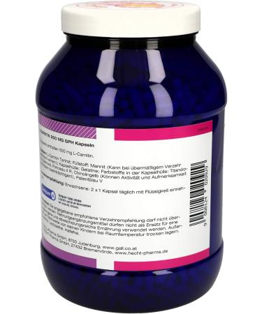 Buy Gall Pharma L-Carnitine 250 mg GPH Capsules - 1750 Pieces for Optimal Weight Management & Energy Boost - Buy Online on GoSupps.com