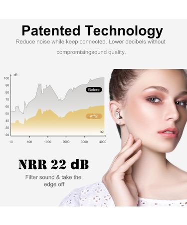 High-Fidelity Earplugs - Concerts Musicians Noise Sensitivity Tinnitus Relief - Adjustable Fit for All Ears - Rose Gold - Buy Online on GoSupps.com