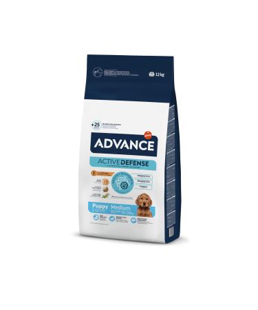Advance Medium Puppy - Dog Food for Puppy Dogs (2 to 15 months) of Medium Breed with Chicken - 12kg