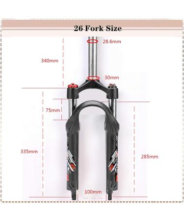 BUCKLOS 20 Folding Bike Suspension Fork - 50mm Travel, 28.6mm Straight Tube QR 9mm Lockout Disc Brake Fork - Buy Online on GoSupps.com