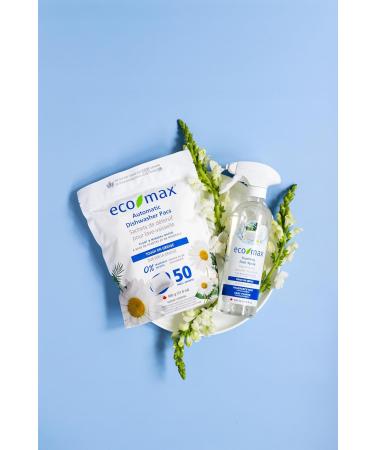 Eco-Max Hypoallergenic Automatic Dishwasher Pacs 50 count Fragrance-Free DETERGENT - Buy Online on GoSupps.com