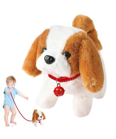 Toy Dogs for 1-3 Year Old Walking Dog Toys for Kids Age 1 2 3 Toy Puppy Electronic Interactive Dog Toy Gifts Age 2 3 4 Plush Doys Toy for Boys Girls Kids Birthday Gift Present 1 2 3 4 5 Year Old (LD)
