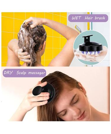 Satin Bonnet + Hair Shampoo Brush Set | lyfLux Large Reversible Shower Cap | Scalp Massager | Satin Sleep Cap for Curly & Natural Hair - Buy Online on GoSupps.com