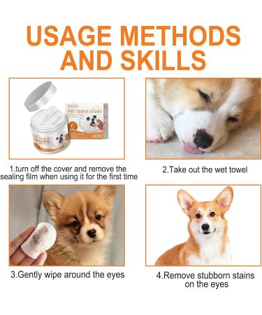 Eye Cleaning Pads for Dogs & Cats | Gentle Eye Care Towels & Pet Cloths - Buy Online on GoSupps.com