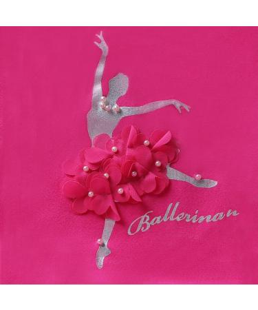 BAOHULU Girls Ballet Dance Leotard with Full Tulle Tutu Skirt, Hotpink Flower, Size 5-6 Years - Buy Online on GoSupps.com