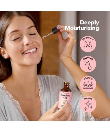 SilkySecret Organic Rosehip Oil (1 fl oz) Cold Pressed Rose Essential Oil Rose Hip Seed Oil for Skin Hair & Nails Facial Organic Essential Oil from Fruit & Seed for Gua Sha & Massage - Buy Online on GoSupps.com