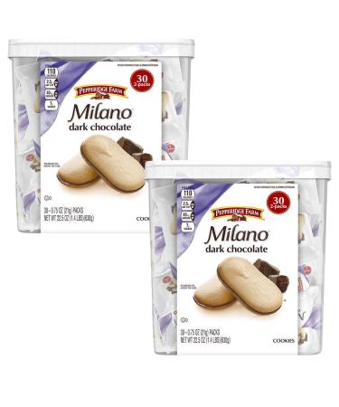 Pepperidge Farm Dark Chocolate Milano Cookies 22.5 oz, 30-count (Pack of 2)