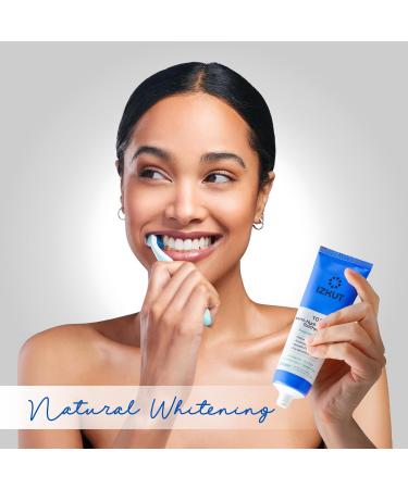 IZKUT 10% Nano Hydroxyapatite Toothpaste: Fluoride Free Natural Whitening Toothpaste for Sensitive Teeth, Enamel Support, Plaque Remover, SLS Free, Fresh Mint Flavor, Adults & Kids, 4 oz (Pack of 2) - Buy Online on GoSupps.com