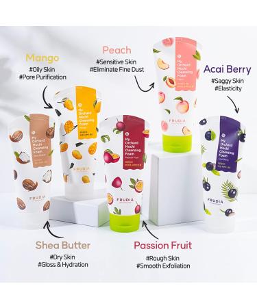 FRUDIA WELCOS My Orchard Mango Cleansing Foam - Korean Face Wash for Oily & Sensitive Skin | Organic Hydrating Foaming Cleanser (4.23 Oz - Buy Online on GoSupps.com