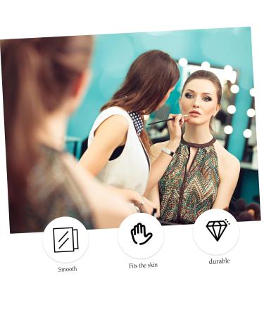 100pcs Makeup Hand Palette Disposables - Cream Fingernail Cleaner Stickers & Cosmetic Mixer - White Tear Stick Holders for Nail Accessories - Buy Online on GoSupps.com