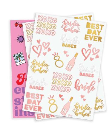 XO Fetti Bride's Babe Tattoos - 34 Glitter Styles | Bachelorette Party & Bridal Shower Supplies - Buy Online on GoSupps.com
