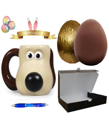 Wallace & Gromit Easter Set with heat change mug Easter egg & Premier Life Store Pen