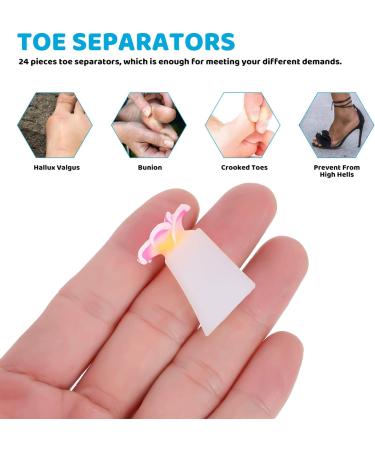 Lurrose 32pcs Daisy Flower Silicone Toe Separators - Nail Polish Pedicure Spacer and Divider for Pedicure Salon and DIY Nail Art - Buy Online on GoSupps.com