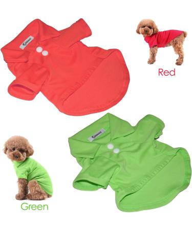 KINGMAS 4 Pack Dog Shirts Pet Puppy T-Shirt Clothes Outfit Apparel Coats Tops - Buy Online on GoSupps.com