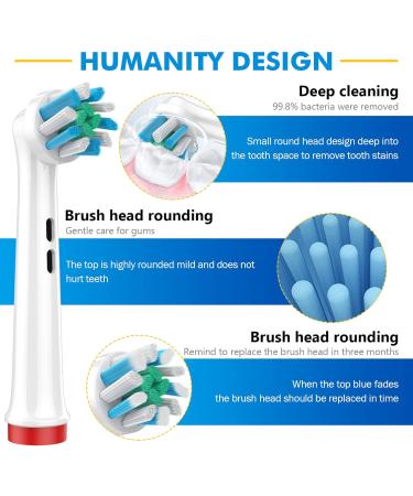 16 Pack Replacement Toothbrush Heads for Oral B Braun Electric Toothbrushes - Compatible with Oral-B 7000/Pro 1000/9600/500/3000/8000 - Professional Toothbrush Heads Refill - Buy Online on GoSupps.com